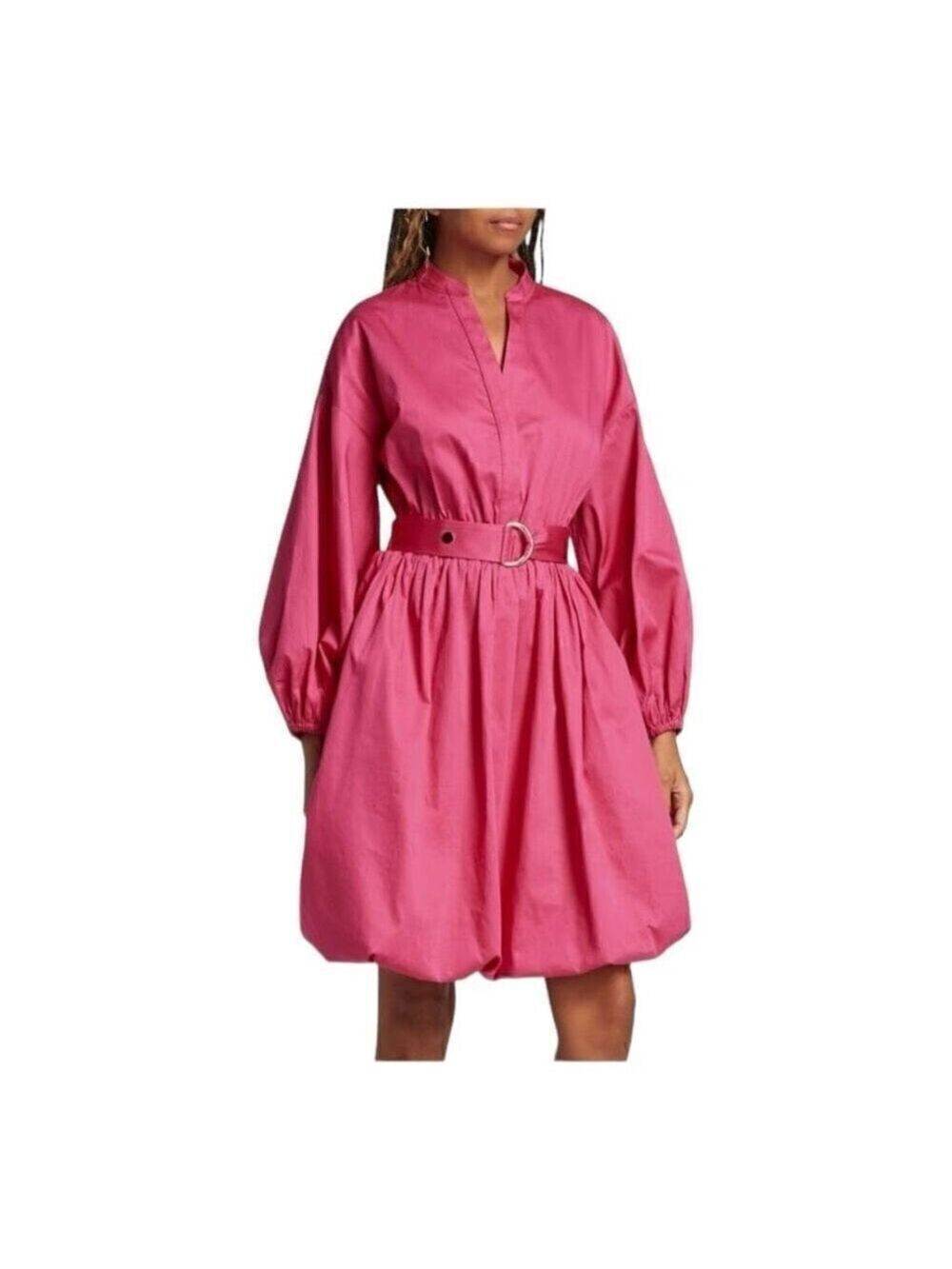 Elie Tahari The Jane Pink Sateen Mini Dress Size Medium